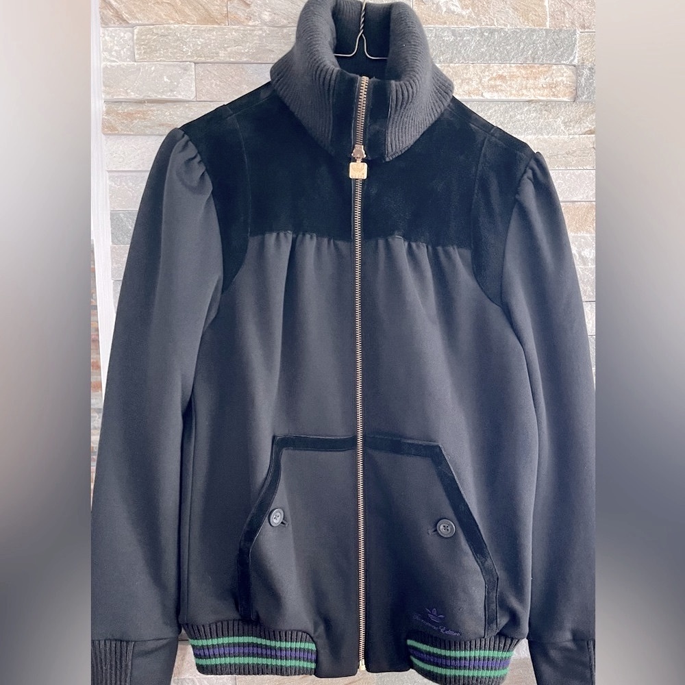 ADIDAS Tournement Edition jacket with genuine leather insert.